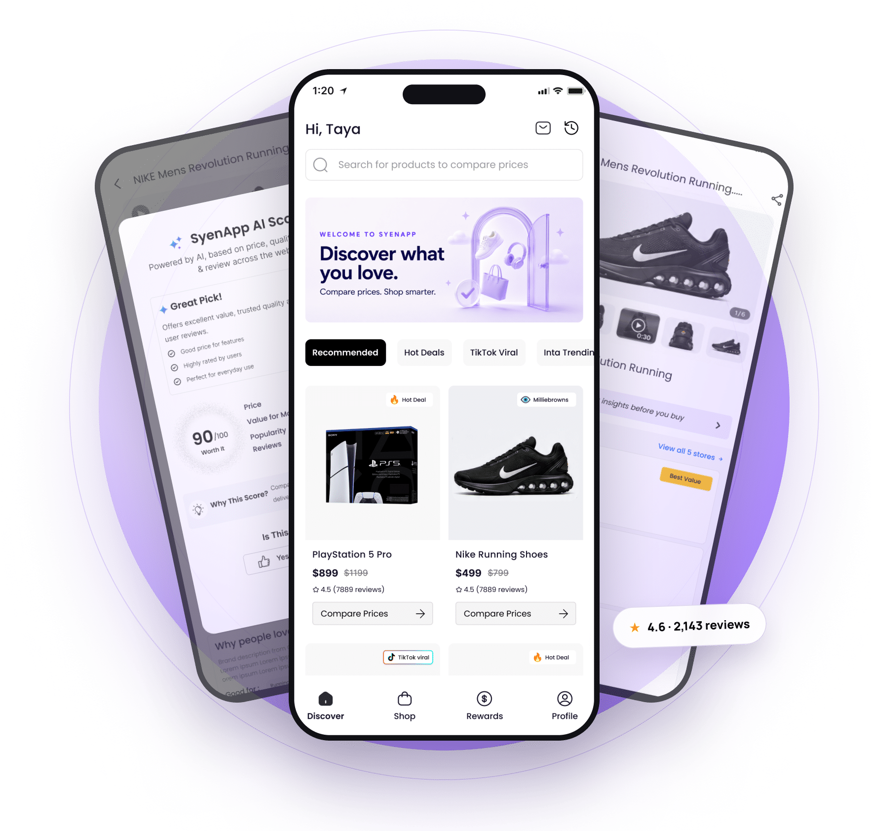 SyenApp Discover screen preview 1